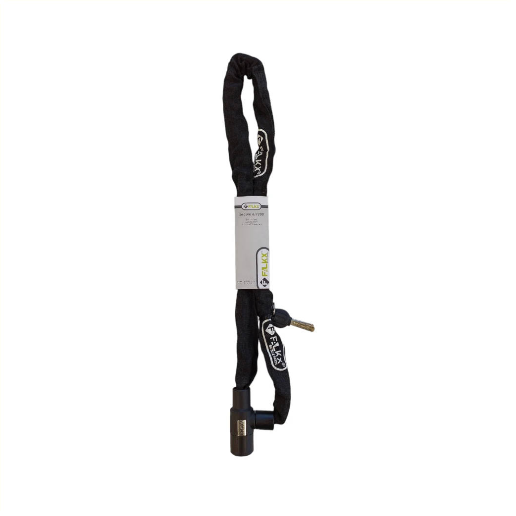 FALKX Secure 6/1200 Kettingslot 6x1200mm zwart. Nylon hoes - AE-trading