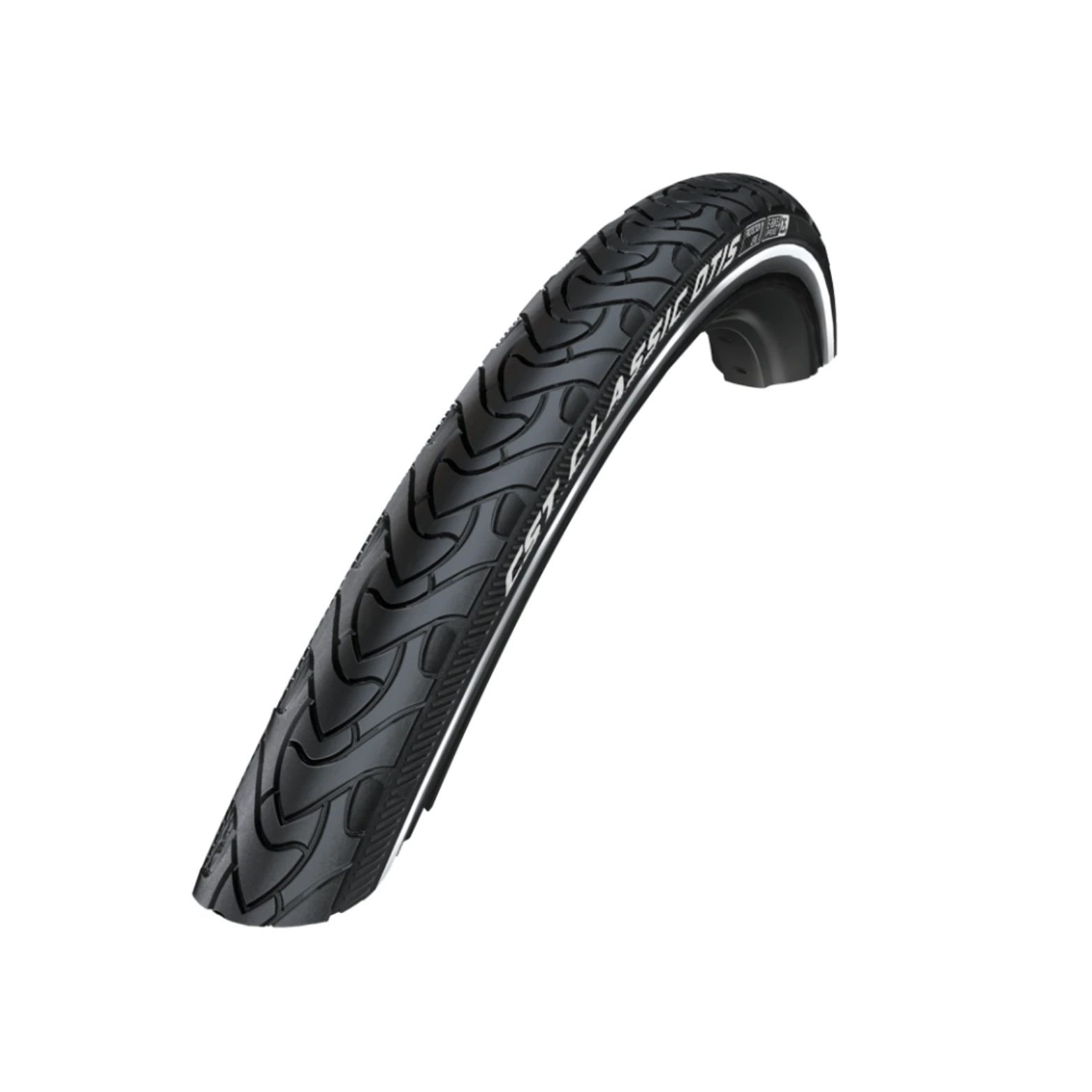 Buitenband: CST Otis XL (3mm anti-lek) Kleur: Zwart met reflectie Maat: 28x1 5/8x1 3/8, ETRTO 37-622 - AE-trading