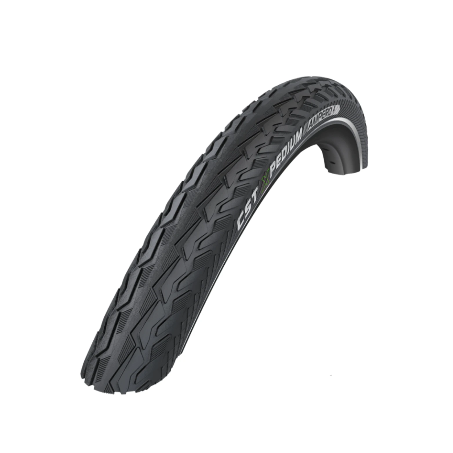 Buitenband: CST Xpedium Ampero (2mm anti-lek) Kleur: Zwart met reflectie Maat: 28x1.75, ETRTO 47-622 - AE-trading