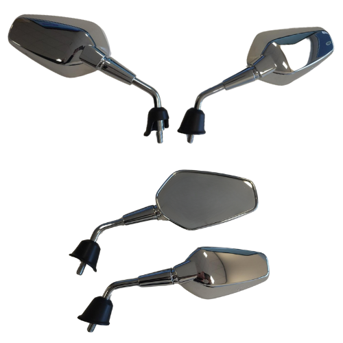 Spiegelset Aplus Sport Passend Op Vespa Sprint (M10) '24> Chroom (Kort) - AE-trading
