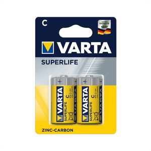 Varta Superlife C R14 batterijen. Zink- Carbon. per 2. (hangverpakking) - AE-trading