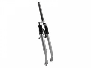 Geveerde voorvork 28" zilver 1 1/8", vorkbuis lengte: 250mm met 10cm draad - AE-trading