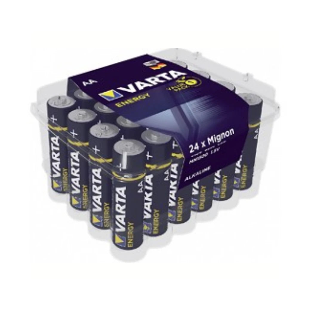 Varta Energy alkaline batterijen AA doos van 24. (werkplaatsverpakking) - AE-trading