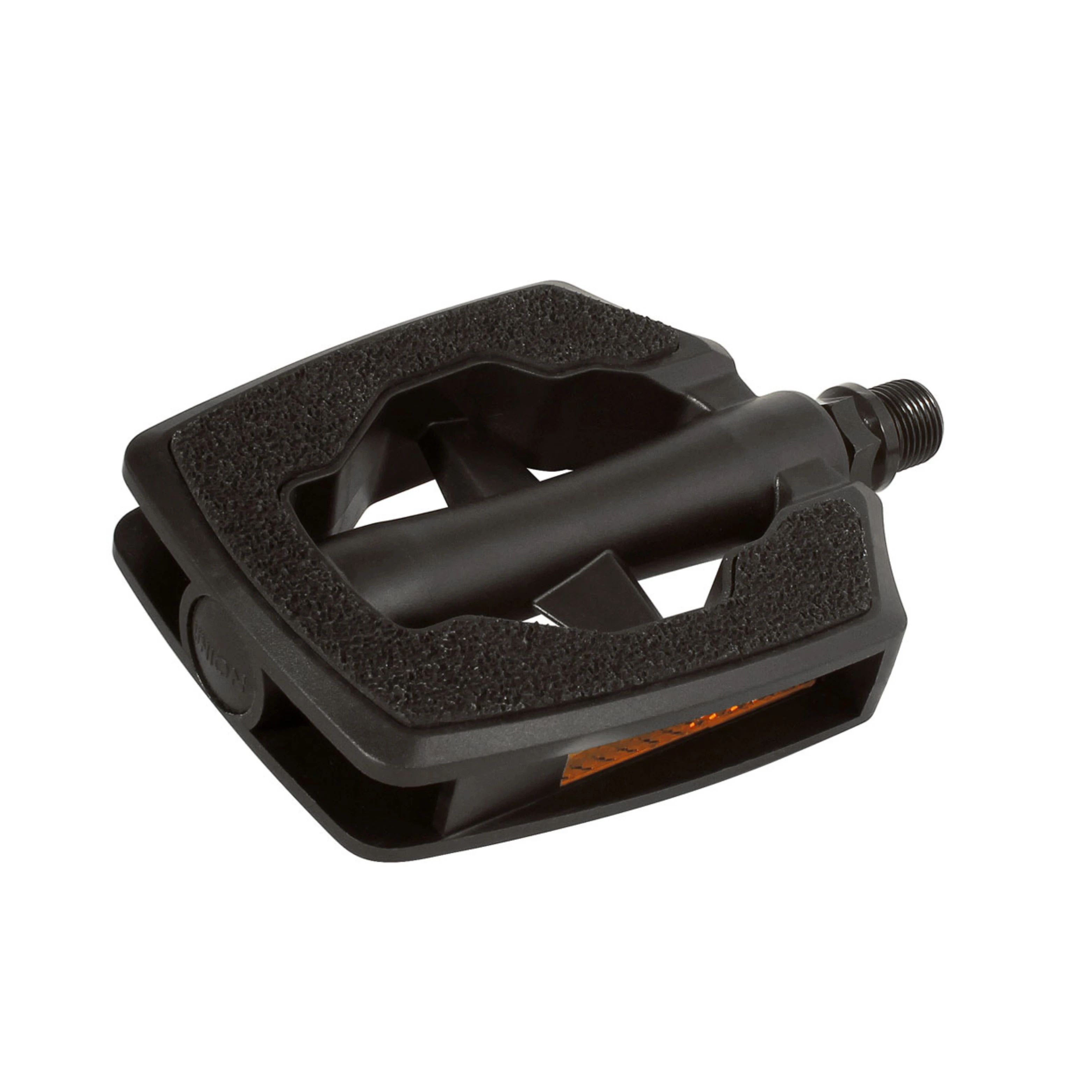 Union Sp-880 anti slip pedaa 9/16"l. Zwart, kunststof met "sandblock" inleg. - AE-trading