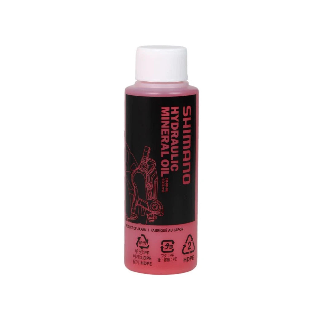 Shimano hydraulische minerale olie. Flacon 100ml (hangverpakking) - AE-trading