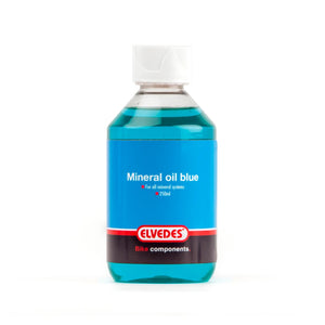Elvedes minerale olie voor alle minerale remsystemen. Flacon 250ml, kleur blauw - AE-trading