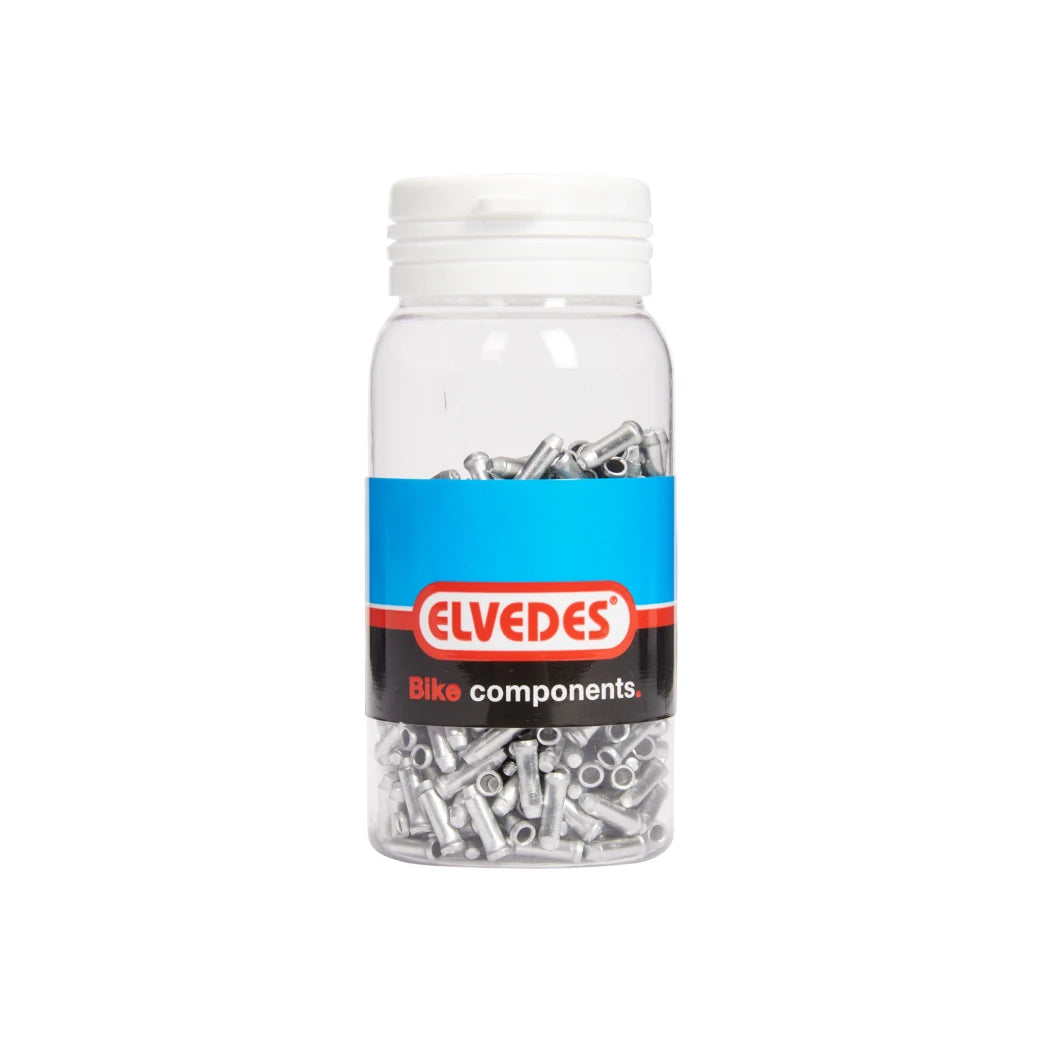 Elvedes aluminium antirafel dopje. diameter 2.3mm, 500 in pot - AE-trading