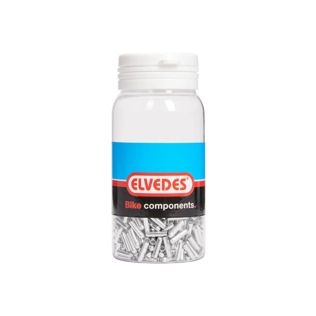 Elvedes aluminium antirafel dopje. diameter 1.6mm, 500 in pot - AE-trading