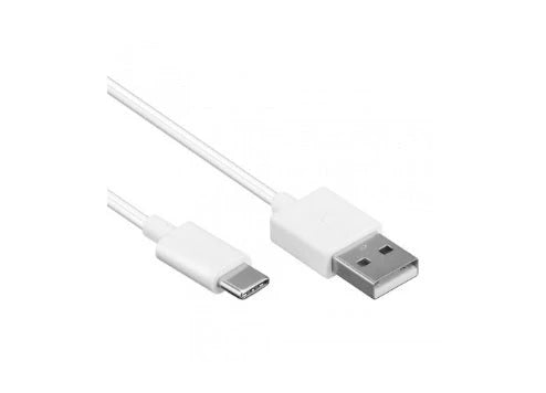 USB > USB-C Kabel Wit 1.00M (hangverpakking) - AE-trading