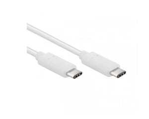 USB-C > USB-C Kabel Wit 1.20M (hangverpakking) - AE-trading