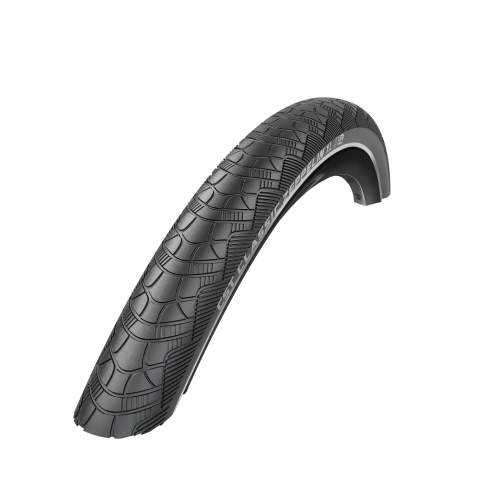 Buitenband: CST Zeppelin XL (3mm anti-lek) Kleur: Zwart met reflectie Maat: 28x2.00, ETRTO 50-622 - AE-trading