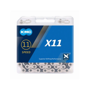 KMC ketting X11 silver/black , 1/2x1128, 5.88mm, 114 L 11-speed - AE-trading