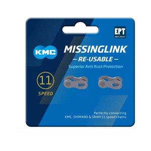 KMC kettingschakel Missinglink X11-speeed silver, EPT, 1/2x11/128, anti-roest 2 per kaart - AE-trading