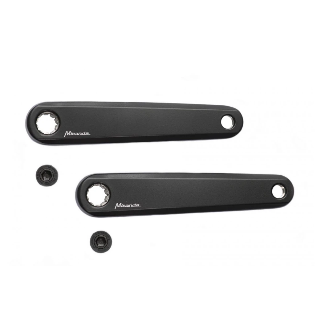 Miranda crankset Delta, cranklengte 170mm E-bike Bosch1 ISIS, zwart-mat Passend voor Bosch GEN 1,2 en 4 - AE-trading