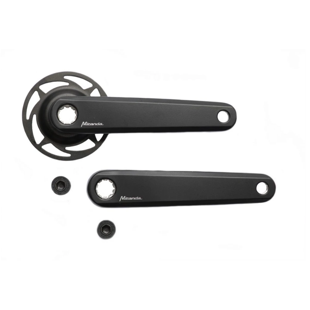 Miranda crankstel Delta, cranklengte 170mm E-bike Bosch2 met rockring ISIS, zwart Passend voor Bosch GEN 1,2 en 4 - AE-trading