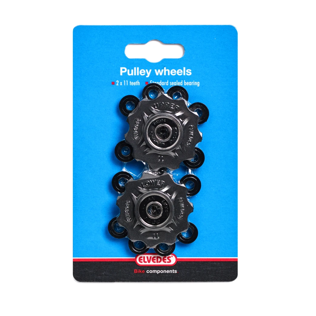 Elvedes derailleurwieltjes 2 × 11 Tands Gesealed Lagers incl. Afstandhoudertjes - AE-trading