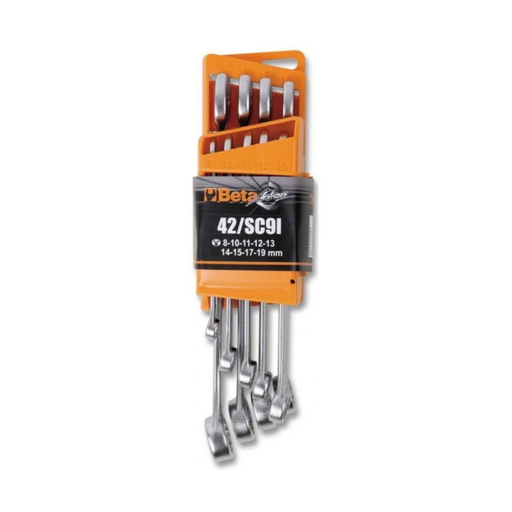 Beta ring/steek sleutelset 9 delig. Maat 8 t/m 19 (incl. houder) - AE-trading