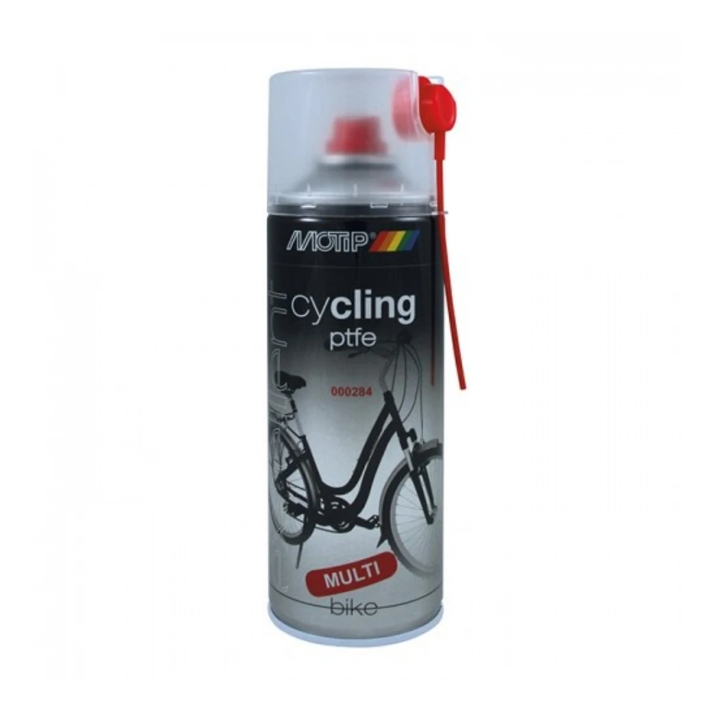 Motip Cycling PTFE spray 400ml. Universeel smeermiddel met uitstekende mechanische en thermische stabiliteit. - AE-trading