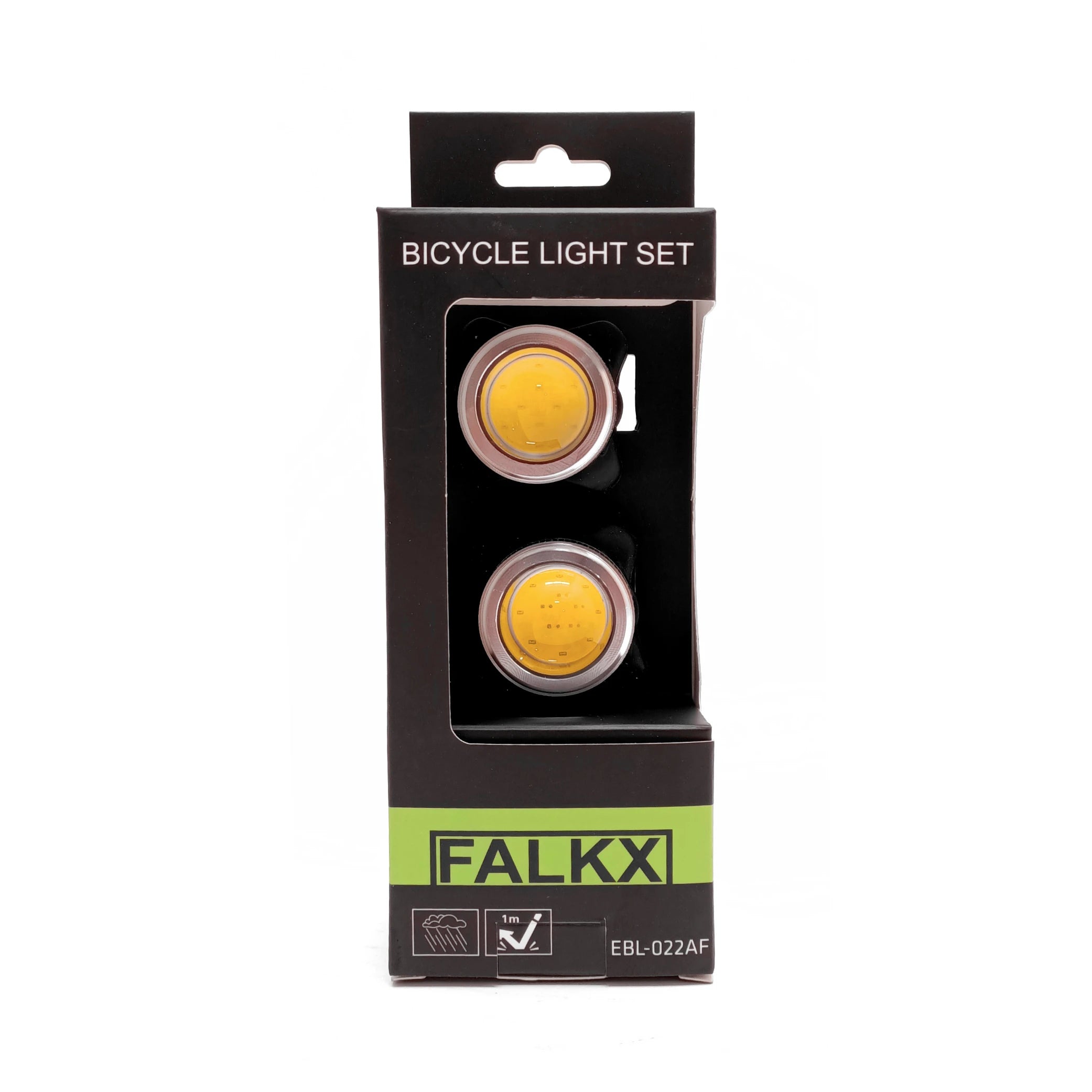 FALKX Watch Out! LED verlichtingsset USB oplaadbaar. 1 witte LED lamp(150 Lumen) en 1 wit/rood LED lamp (40 Lumen) - AE-trading
