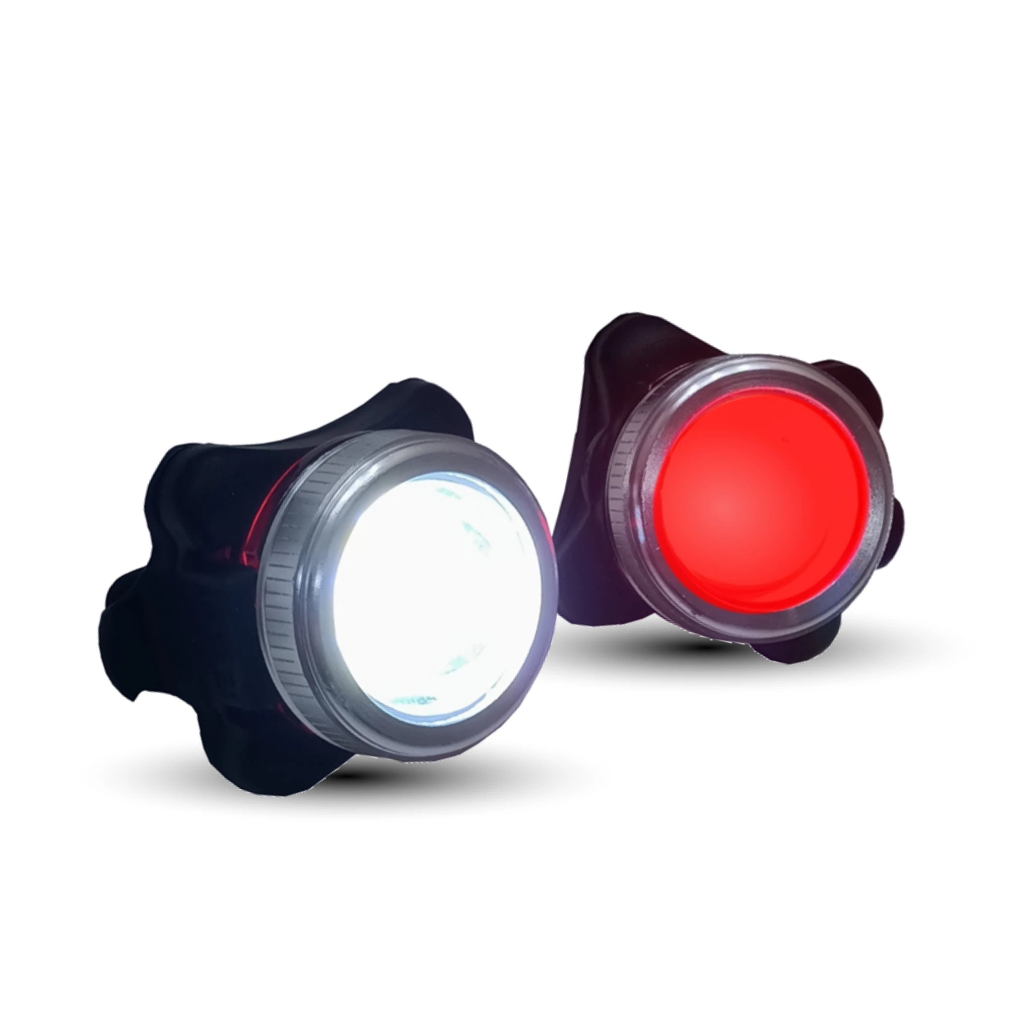 FALKX Watch Out! LED verlichtingsset USB oplaadbaar. 1 witte LED lamp(150 Lumen) en 1 wit/rood LED lamp (40 Lumen) - AE-trading