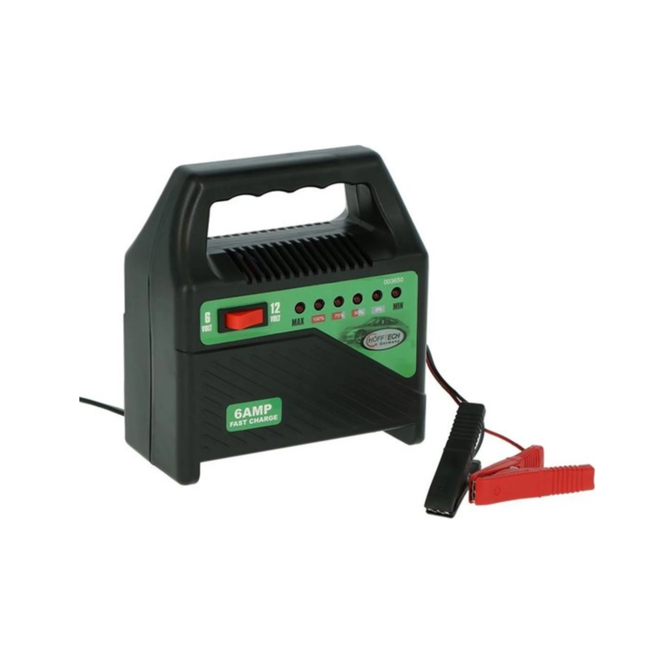 Höfftech Accu lader 6V-12V 6A Geschikt voor alle soorten loodaccu's. Type oplader: volledig automatische laadcyclus, LED indicatie en beveiligd tegen overladen. Spanning: 220V - AE-trading
