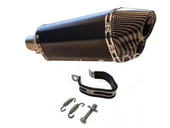 Uitlaat / Demper Aplus Carbon + Black Edition - AE-trading