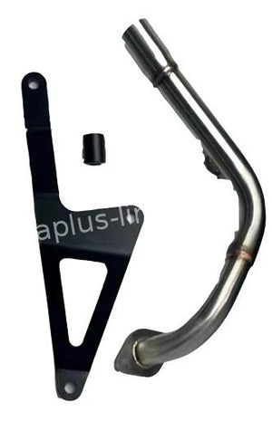 Rvs Uitlaatbocht + Ophanging Gy6 Look A Like - AE-trading