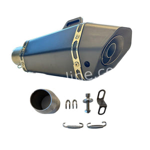 Uitlaat / Demper Cone Shape Aplus Complete Matt Black Edition + Db Killer - AE-trading