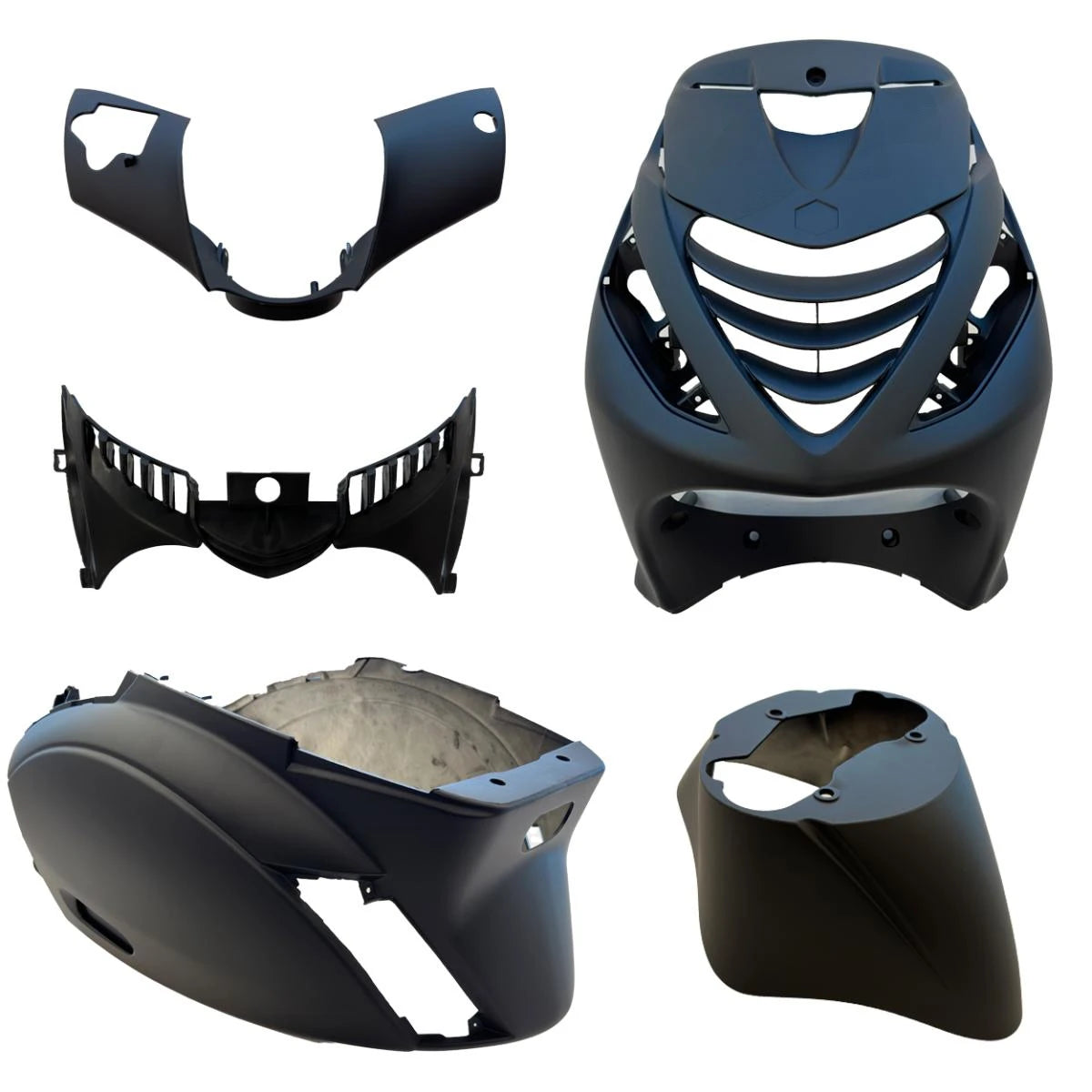 Plaatset Aplus Passend Op Piaggio Zip Sp 5 Delig Mat Zwart - AE-trading