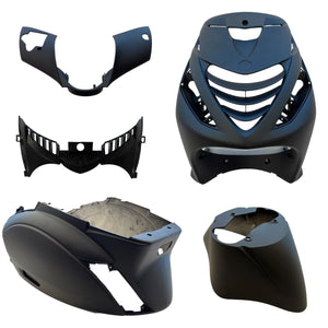 Plaatset Aplus Passend Op Piaggio Zip Sp 5 Delig Mat Zwart - AE-trading