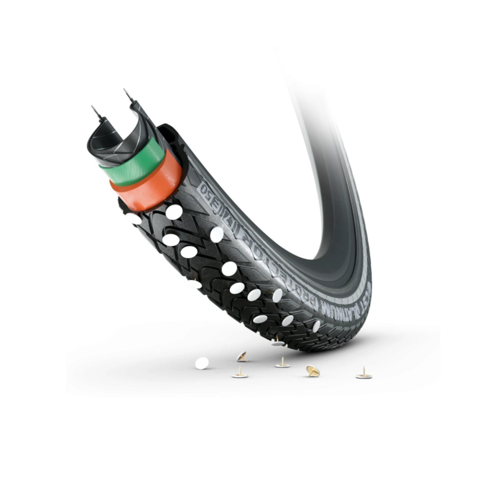 Buitenband: CST Platinum Protector (4mm anti-lek) Kleur: zwart met reflectie Maat: 28x1.50, ETRTO 40-622 - AE-trading