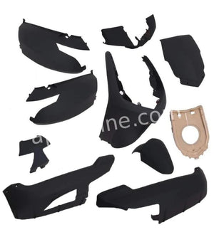 Plaatset Aplus Passend Op Peugeot New Vivacity 10 Delig Mat Zwart - AE-trading