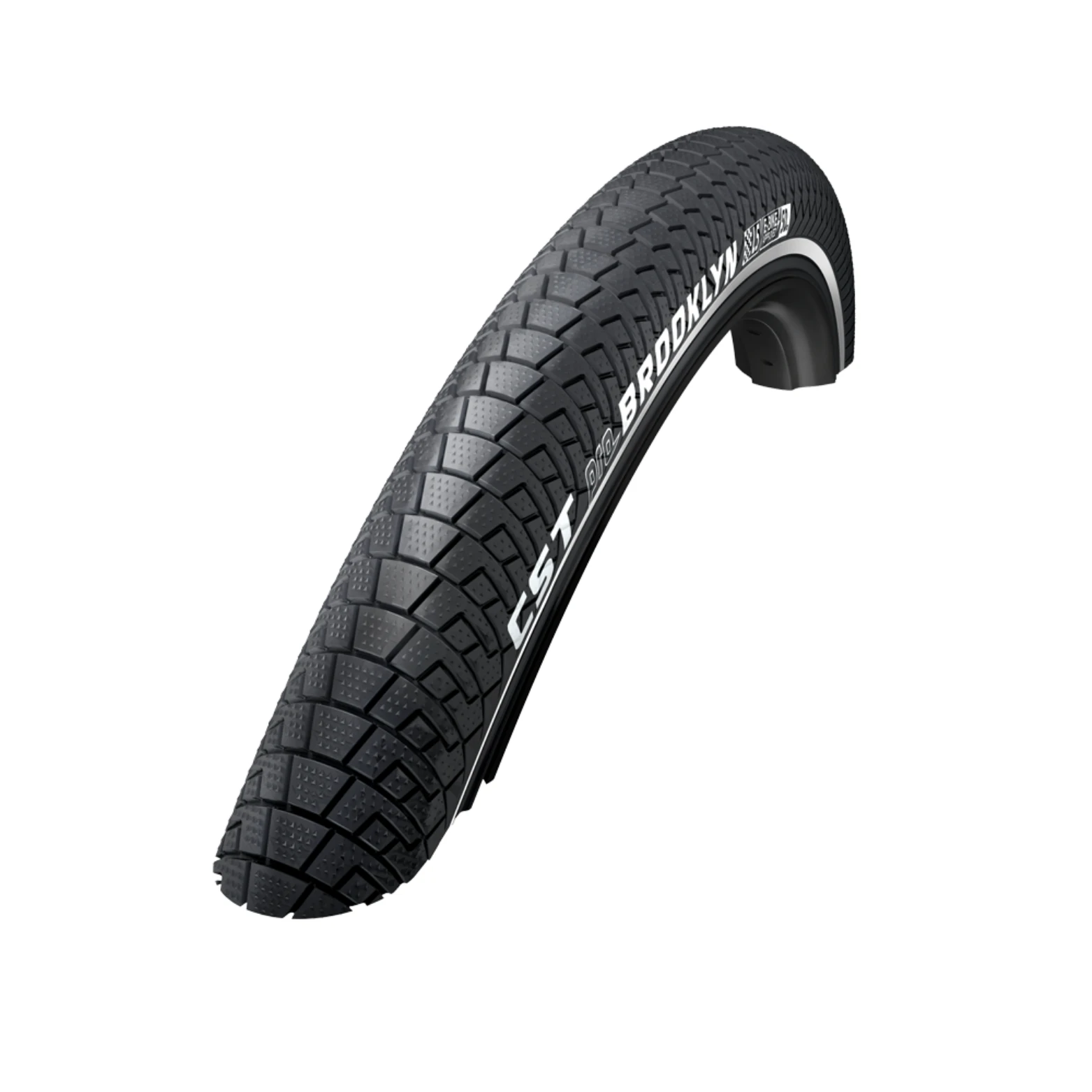 Buitenband: CST Brooklyn Pro Kleur: zwart (2mm anti-lek) Maat: 20x2.15, ETRTO 55-406 - AE-trading