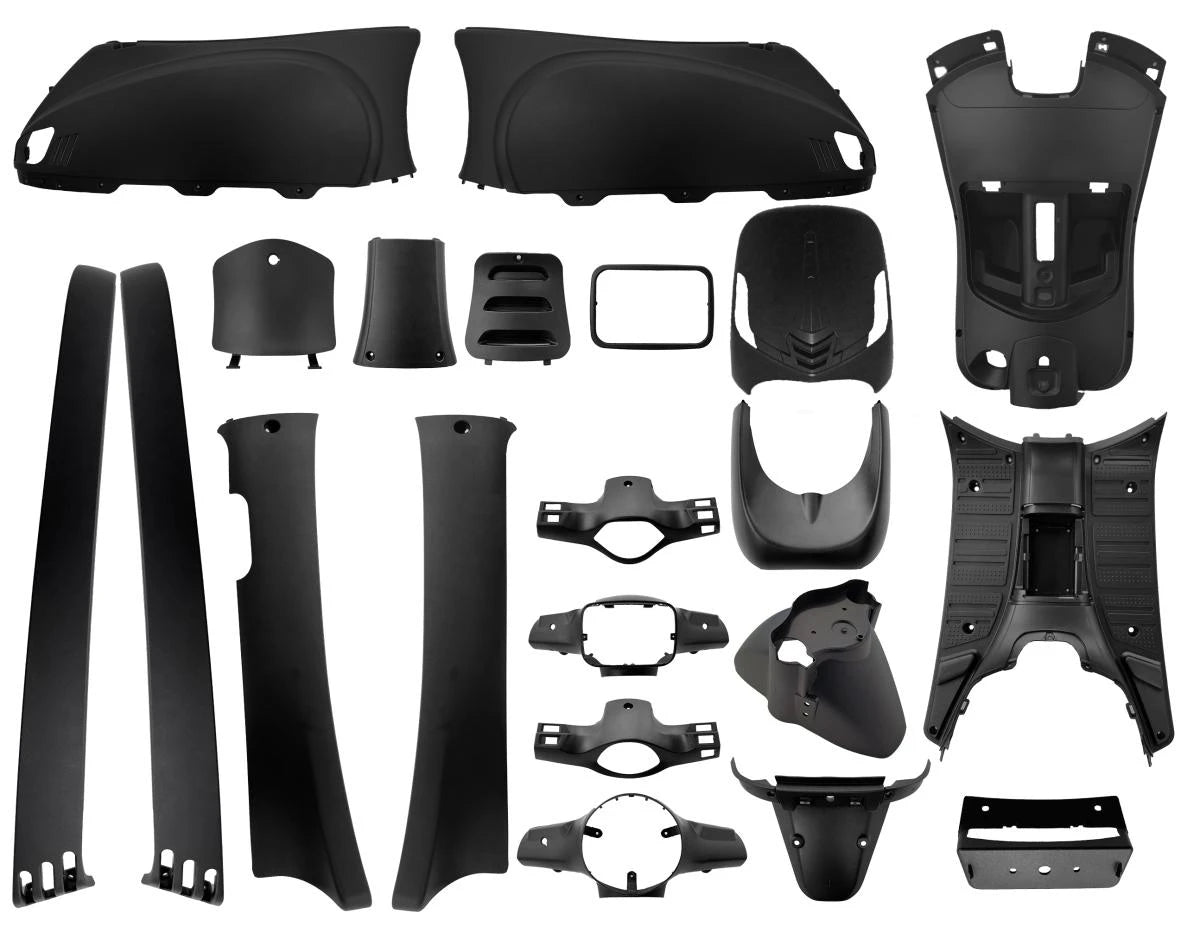 Plaatset Aplus Look A Like Lx / S Mat Zwart 19 Delig New Front - AE-trading