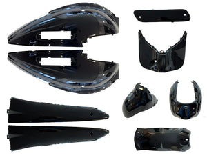 Plaatset Aplus Retro Glans Zwart (Enkel Gespoten Delen) - AE-trading