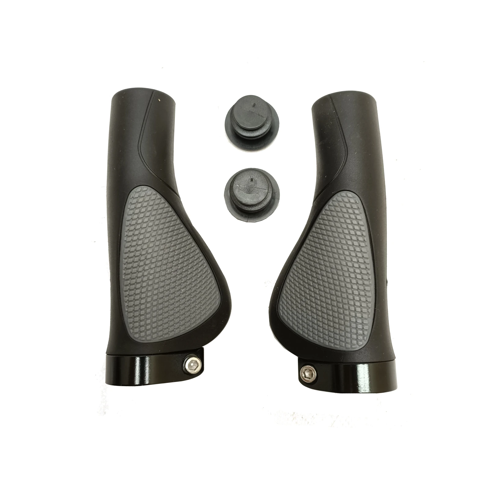 FALKX Grey Accent handvatten, zwart met zwarte lock ring, lengte: 130/130mm, werkplaatsverpakking - AE-trading