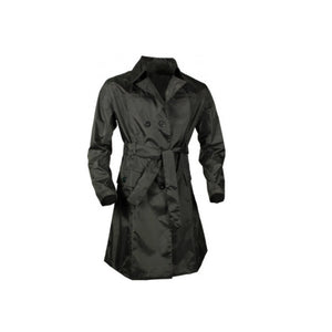 Greenlands Regenmantel Dames, Maat L. Zwart, met afneembare capuchon, 2 zakken, + draagtasje - AE-trading