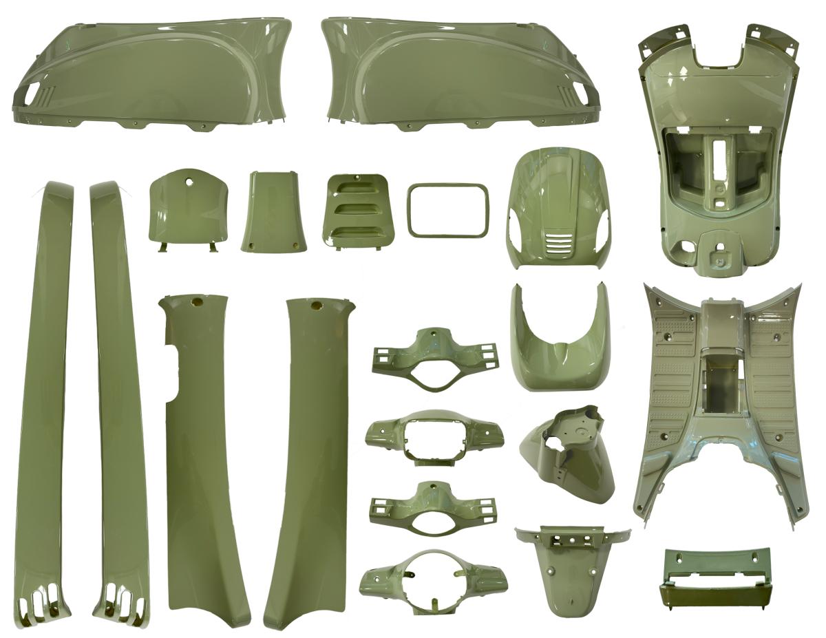Plaatset Aplus Look A Like Lx/S Olive Green 19 Delig - AE-trading