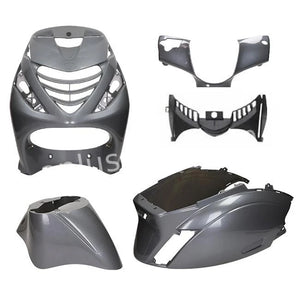 Plaatset Aplus Passend Op Piaggio Zip Sp 5 Delig Agaat/Antraciet Grijs / Magic Grey - AE-trading