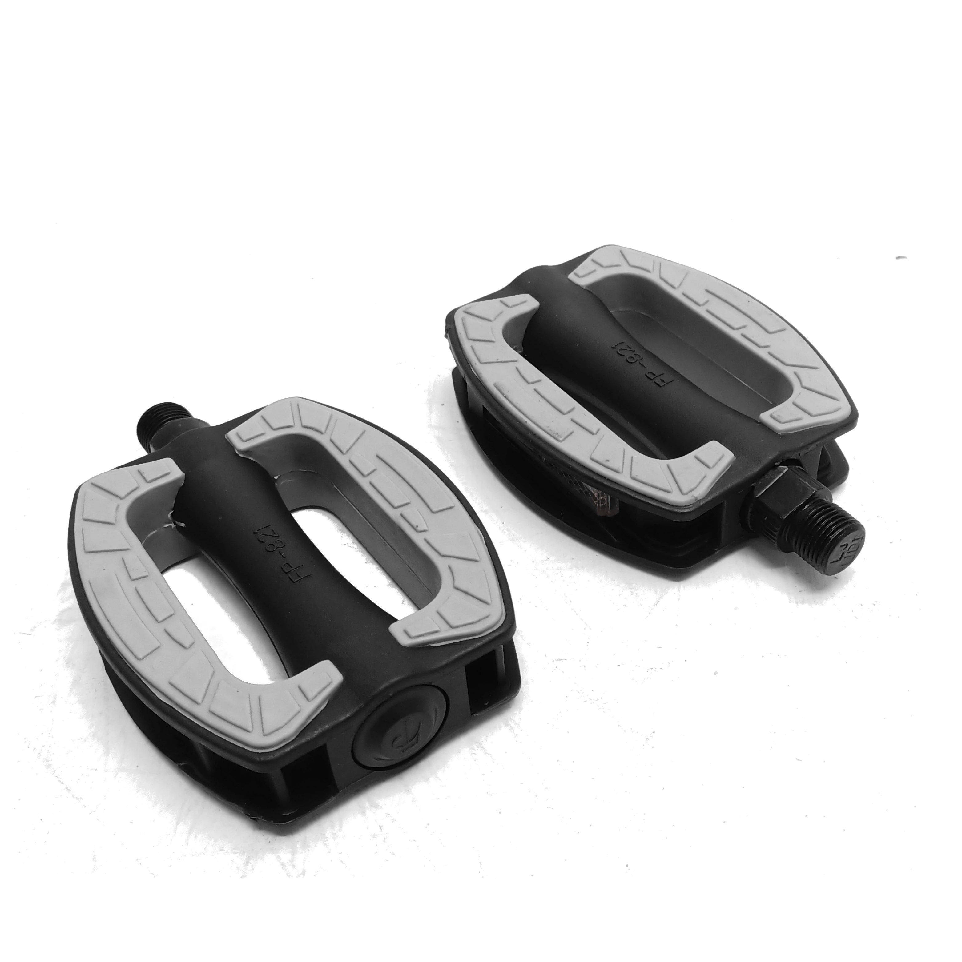 FALKX Stable pedalen 9/16". kunststof huis, anti-slip, (werkplaatsverpakking) zwart-grijs - AE-trading