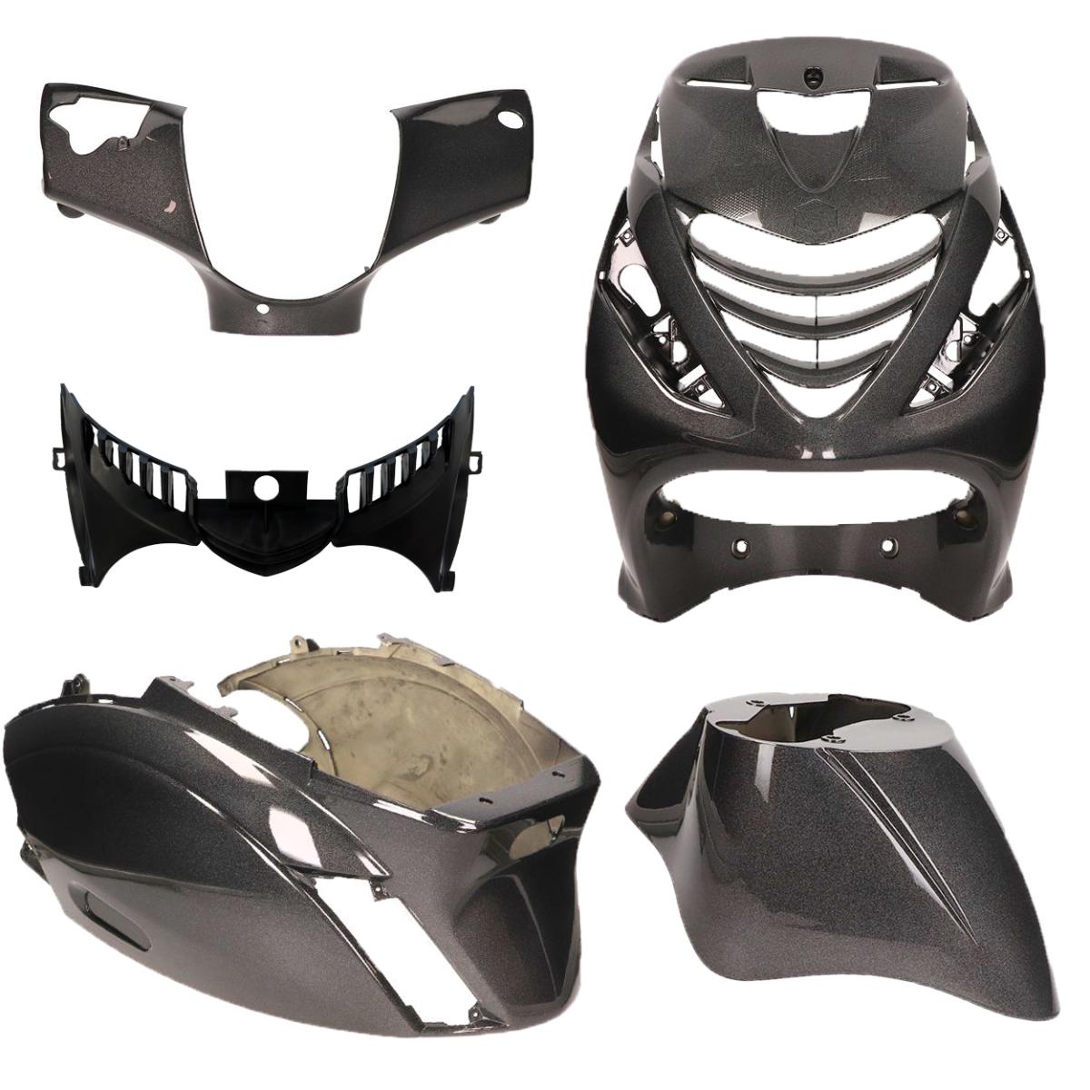 Plaatset Aplus Passend Op Piaggio Zip Sp 5 Delig Psychedelic Zwart/Grijs - AE-trading