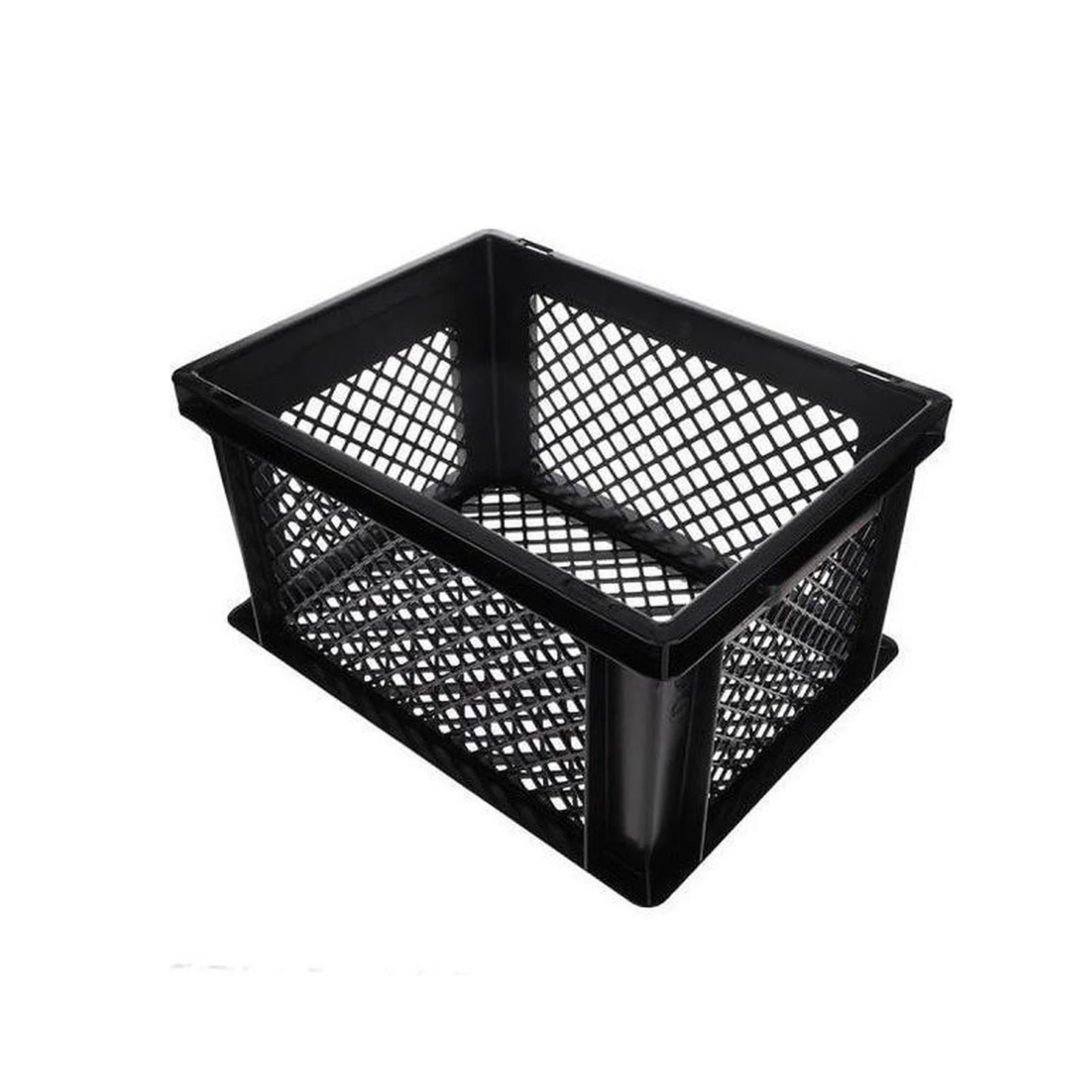 krat PVC zwart 26L 40x30x22cm - AE-trading