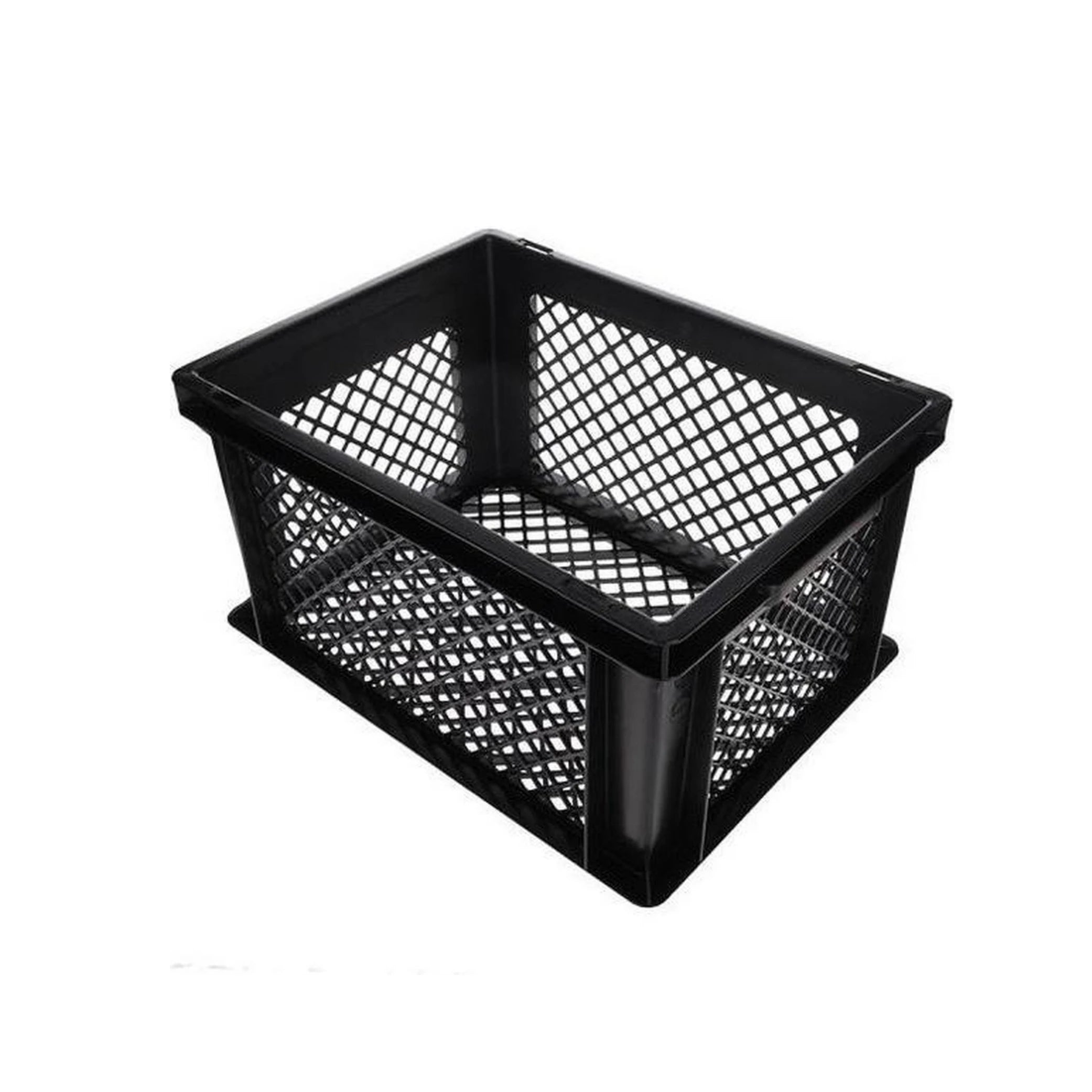 krat PVC zwart 26L 40x30x22cm - AE-trading