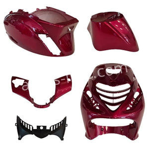 Plaatset Aplus Passend Op Piaggio Zip Sp 5 Delig Candy Red - AE-trading