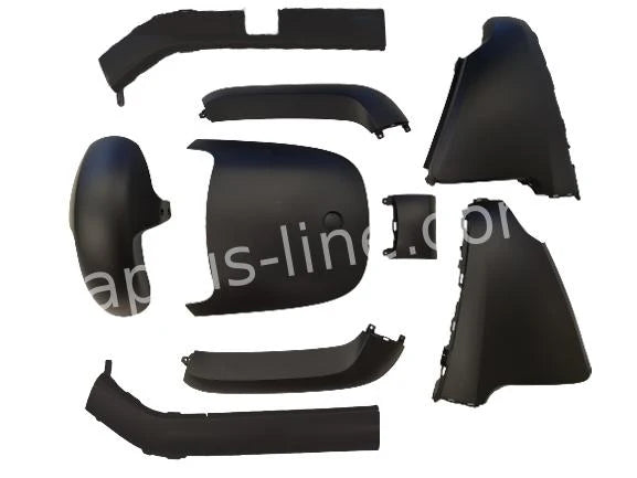 Plaatset Aplus Passend Op Segway E 110 / E 125 9 Delig Mat Zwart - AE-trading