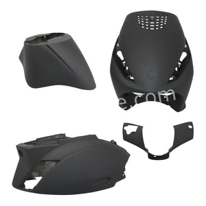 Plaatset Aplus Zip Model Origineel Voorkap 4 Delig Mat Zwart - AE-trading