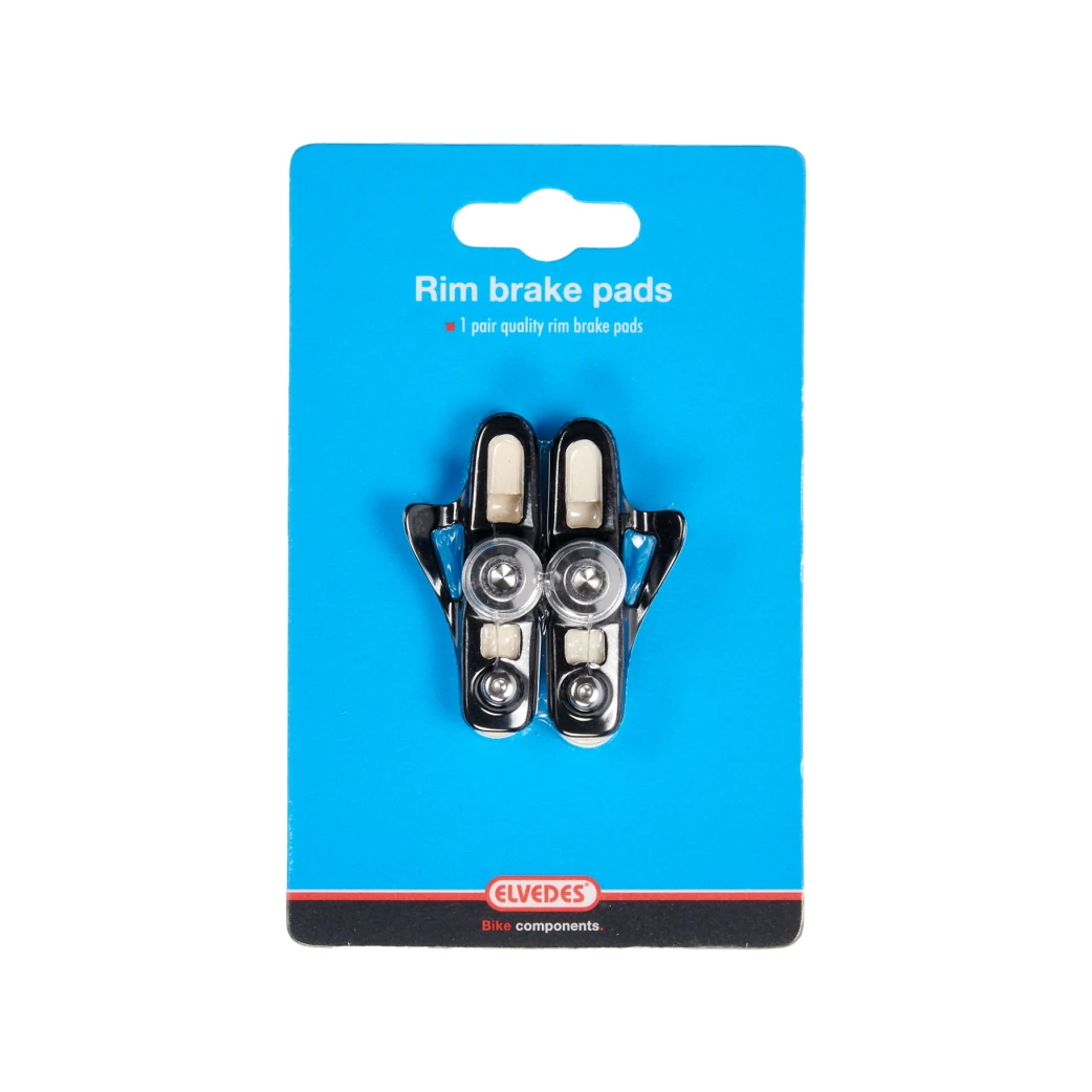 Elvedes 1 paar race velgremschoenen 55mm White Compound met Aluminium Lichtgewicht Cartridge voor Shimano - AE-trading