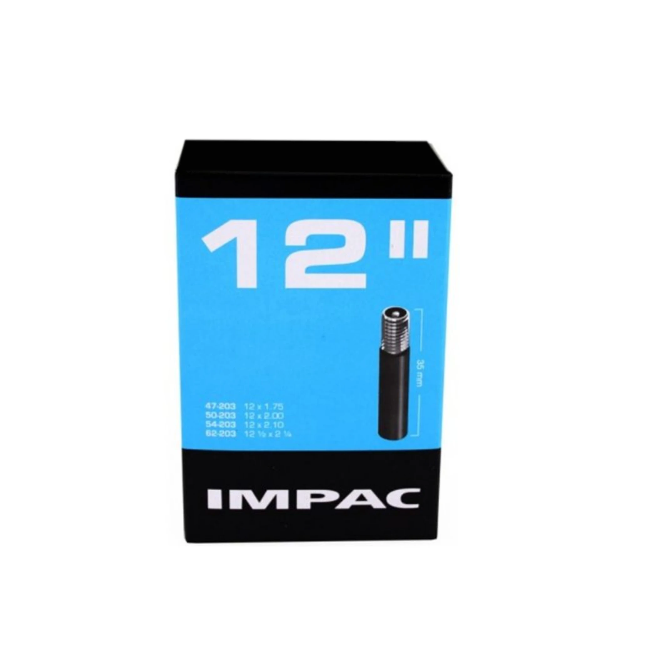 Impac Binnenband (by Schwalbe) AV12 12x1.75/2.35 ETRTO 47/62-203, Ventiel:Schrader/auto 35mm - AE-trading