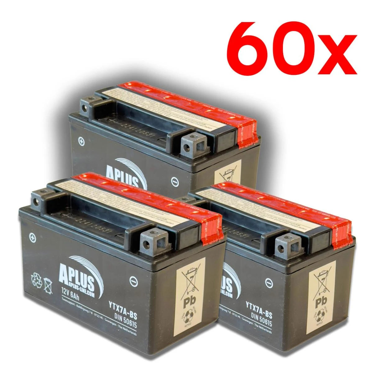 Packagedeal 60 X Accu Aplus Ytx7 A Bs (Aanbieding Op=Op) - AE-trading