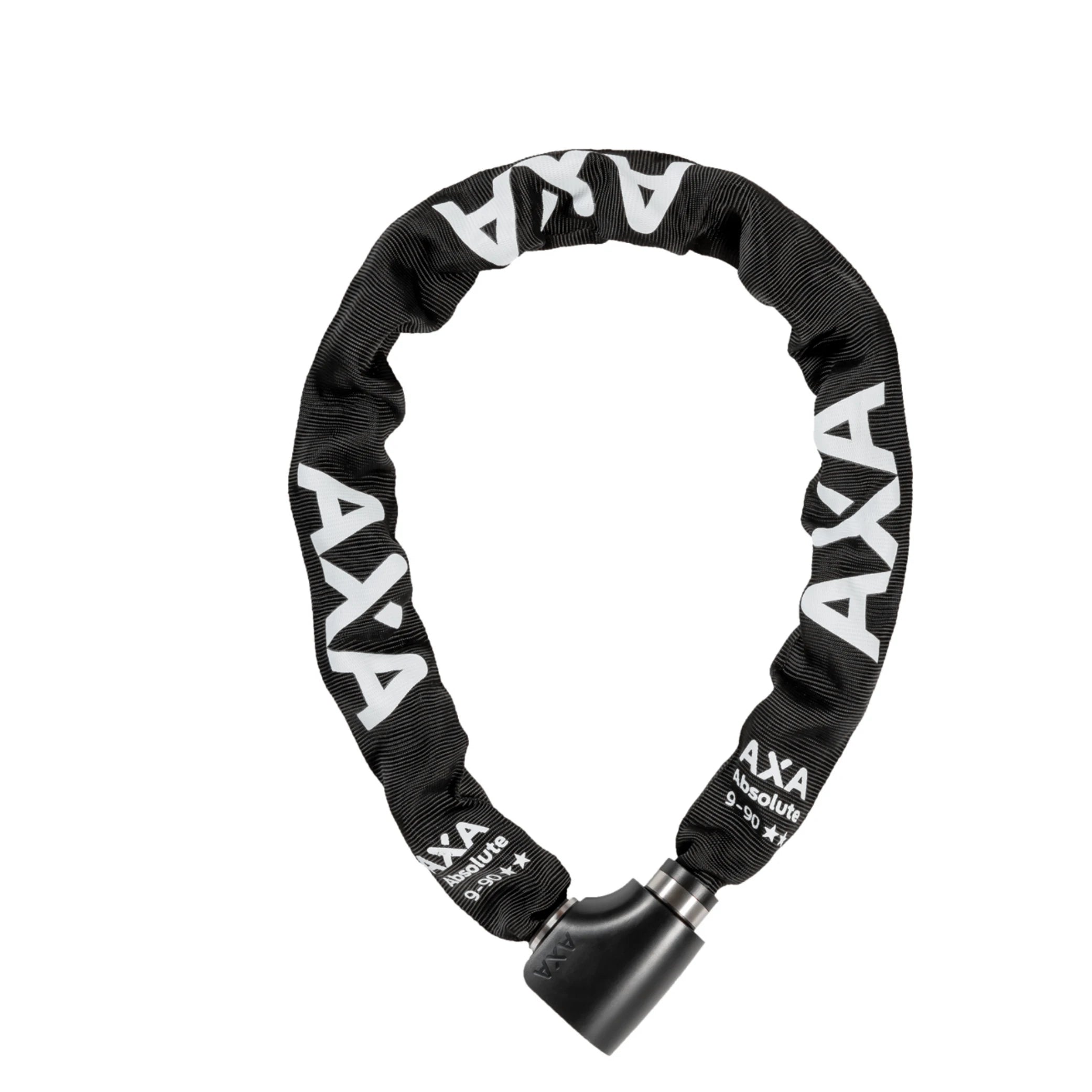 Axa Absolute 9-90 kettingslot 90cm lang 9mm schakels. Beveiligingsniveau 14, ART** - AE-trading